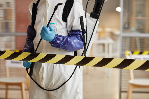 Professional Biohazard Cleanup technician working in Salem, MA